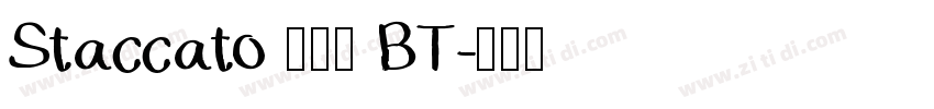Staccato 222 BT字体转换
